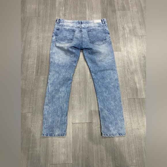 2000s Y2K Vintage Southpole Mens Skinny Jeans 38x32 Denim - Picture 2 of 6